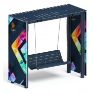 Пергола с качелями (СКИФ) МФ 78.06.01-01 /без поликарбоната/