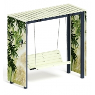 Пергола с качелями (Бамбук) МФ 78.06.01-03 /без поликарбоната/