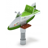 САМОЛЕТИК (зеленый) качалка на пружине ИО 22.03.02-01, фото 1