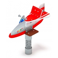 САМОЛЕТИК (красный) качалка на пружине ИО 22.03.02-03