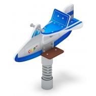 САМОЛЕТИК (синий) качалка на пружине ИО 22.03.02-02