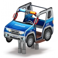 ДЖИП ДПС качалка на пружине ИО 23.03.05-11