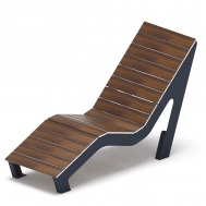 Шезлонг парковый (Темный дуб) МФ 42.03.01