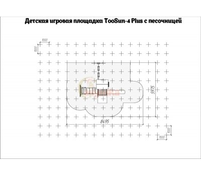 Игровой комплекс Савушка TooSun (Тусун) 4 Plus с песочницей (горка 2,2 м), фото 4