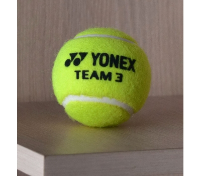 Мяч теннисный YONEX Team 3B, нат. резина, сукно (11.403), фото 5