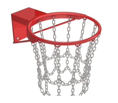 Кольцо баскетбольное антивандальное, усиленное, с цепью (01.303)