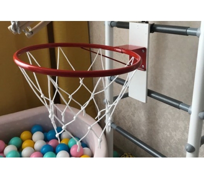 Кольцо баскетбольное № 5 D=380 мм с сеткой (01.305), фото 1