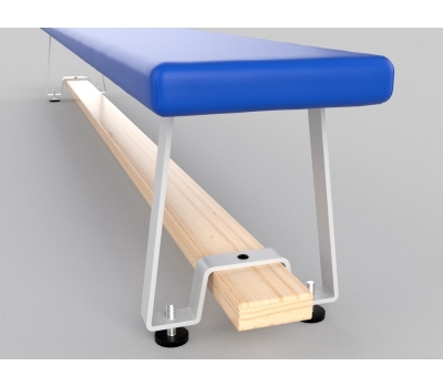 Скамейка гимнастическая полумягкая с металлическими ножками (04.303.1), фото 1