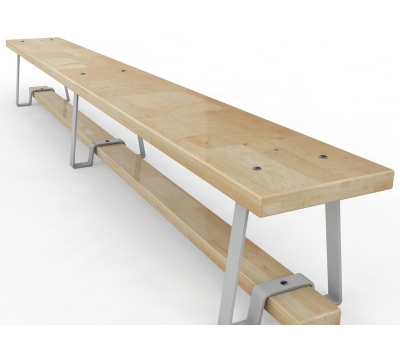 Скамейка гимнастическая с металлическими ножками (04.300.1)