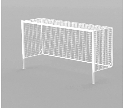 Ворота футбольные 5х2х1,5 м, алюминиевый профиль овальный 100х120 мм, со стаканами (15.107-AL.ОС)