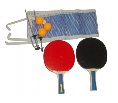 Набор для настольного тенниса (2 ракетки, 3 мяча, сетка, стойка) (12.209)