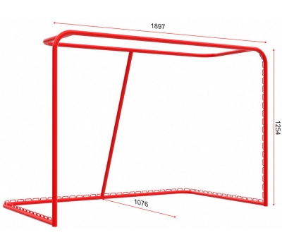 Ворота хоккейные тренировочные из трубы D=34 мм (17.102-34), фото 1