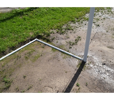 Ворота футбольные стационарные с консолью для натяжения сетки (7,32х2,44 м) (15.100), фото 4