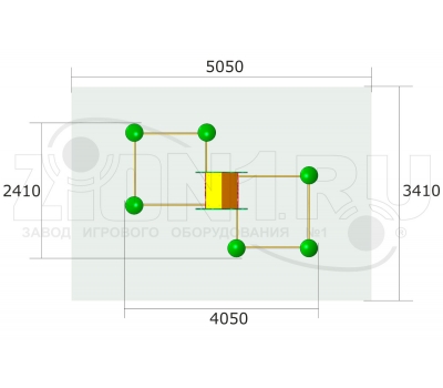 Песочный комплекс ZION Дворик (П040), фото 1