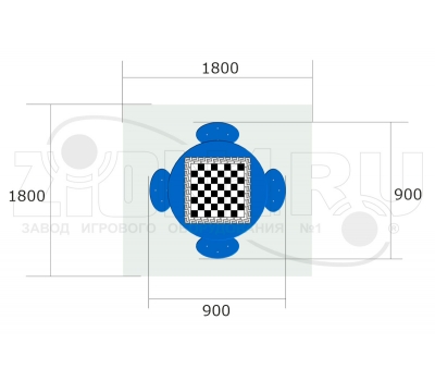 Стол шахматный детский ZION М4 СП234, фото 2