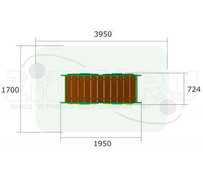 Игровой макет ZION Мостик-переход, разные цвета, фото 2