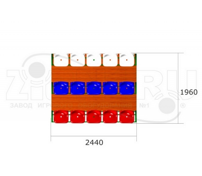 Спортивная трибуна ZION М15 (СЭ106), фото 1