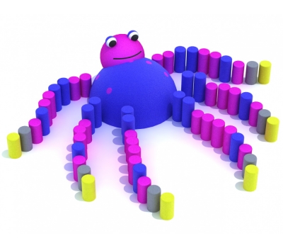 Резиновая 3D-фигура ZION Осьминог (для парков и детских площадок)
