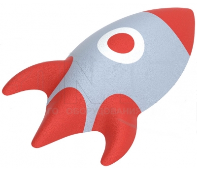 Резиновая 3D-фигура ZION Ракета (для парков и детских площадок)