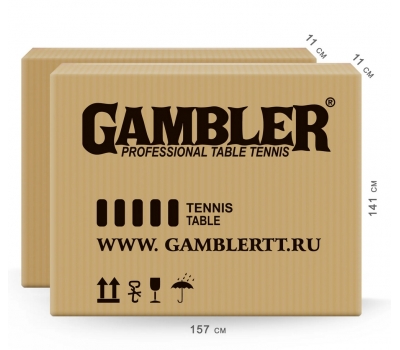 Стол теннисный GAMBLER Graphite 6 Всепогодный с сеткой, фото 6