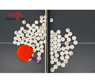 Мячики для н/тенниса DOUBLE FISH 40+ 3*, 10 мячей в упаковке, белые (для профессионалов), фото 9