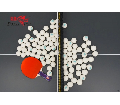 Мячики для н/тенниса DOUBLE FISH 1*, 100 мячей в упаковке, белые, фото 10