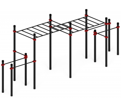 Уличный атлетический комплекс ВОРКАУТ 26 (108) низкий, фото 2