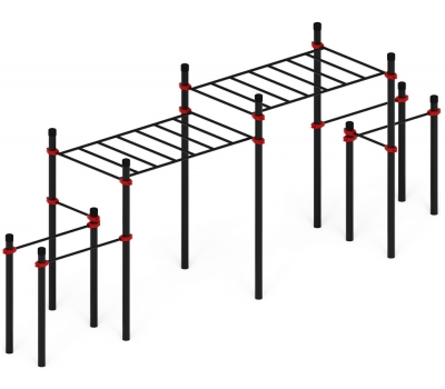 Уличный атлетический комплекс ВОРКАУТ 26 (89) низкий