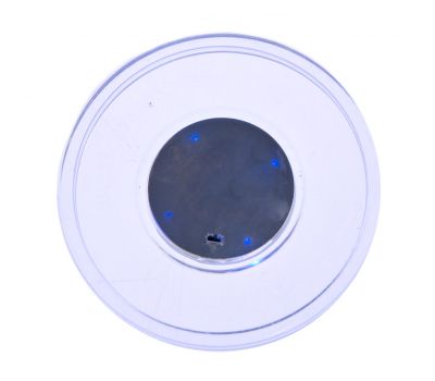 Шайба для аэрохоккея LED «Atomic Lumen-X Laser» (прозрачная, синий светодиод) D65 mm, фото 1