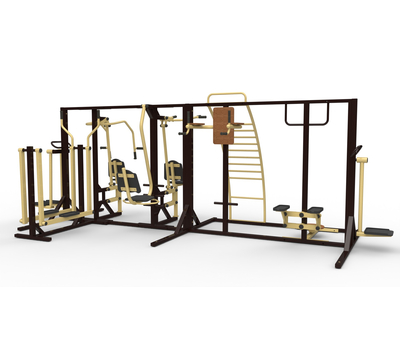 Комплекс с уличными тренажерами УТИ1 Air Gym YTR001, фото 2