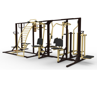 Комплекс с уличными тренажерами УТИ1 Air Gym YTR001, фото 1