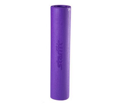 Коврик для йоги STARFIT FM-102 PVC 173x61x0,5 см, с рисунком, фиолетовый 1/16, фото 2