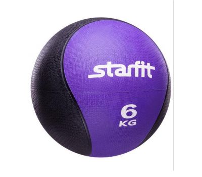 Медбол STARFIT Pro GB-702, 6 кг, фиолетовый 1/2, фото 1