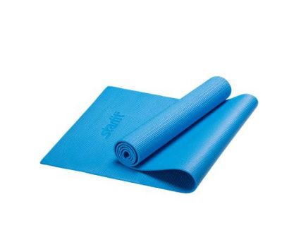 Коврик для йоги STARFIT FM-101 PVC 173x61x0,8 см, синий 1/12, фото 1