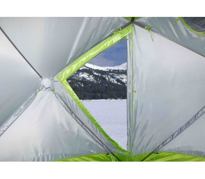Зимняя палатка ЛОТОС Куб 3 Компакт Термо (утепленный тент; стеклокомпозитный каркас), фото 1