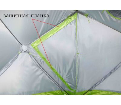 Зимняя палатка ЛОТОС Куб 3 Компакт Термо (утепленный тент; стеклокомпозитный каркас), фото 2