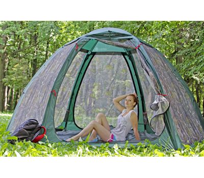 Летняя палатка-шатер ЛОТОС Опен Эйр (1 вход; стеклокомпозитный каркас), фото 11