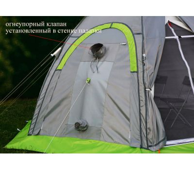 Клапан огнеупорный ЛОТОС (кремнезем 1000°С) для туристической палатки, фото 2