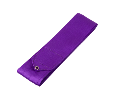 Лента для художественной гимнастики AGR-201 4м, с палочкой 46 см, фиолетовый, фото 2