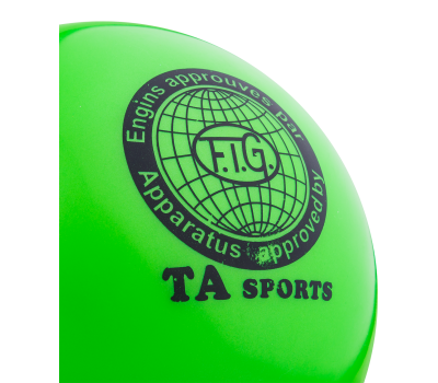 Мяч для художественной гимнастики RGB-101, 19 см, зеленый, фото 2
