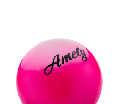 Мяч для художественной гимнастики AGB-101, 15 см, розовый, фото 2