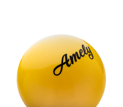 Мяч для художественной гимнастики AGB-101, 15 см, желтый, фото 2