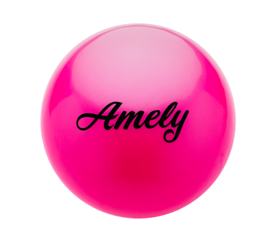 Мяч для художественной гимнастики AGB-101, 15 см, розовый, фото 1