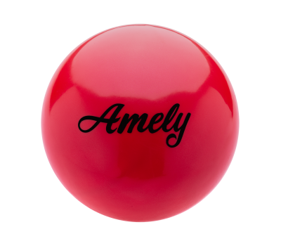 Мяч для художественной гимнастики AGB-101 19 см, красный, фото 1