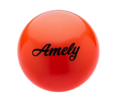 Мяч для художественной гимнастики AGB-101 19 см, оранжевый, фото 1