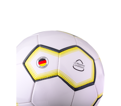 Мяч футбольный JS-100 Intro №5, белый, фото 3