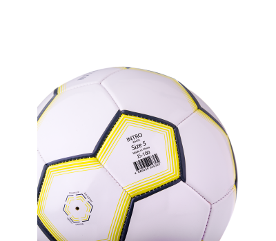 Мяч футбольный JS-100 Intro №5, белый, фото 4