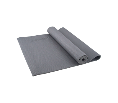 Коврик для йоги STARFIT FM-101 PVC 173x61x0,5 см, серый 1/16, фото 1