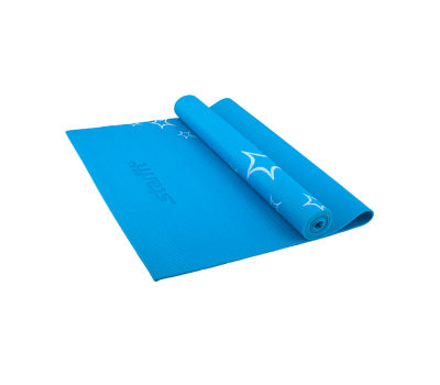 Коврик для йоги STARFIT FM-102 PVC 173x61x0,3 см, с рисунком, синий 1/20, фото 1