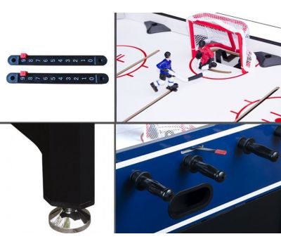 Хоккей настольный Winter Classic с механическими счетами (114 x 83.8 x 82.5 см, черно-синий), фото 4